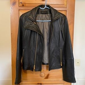 BCBGMAXAZRIA Black leather jacket